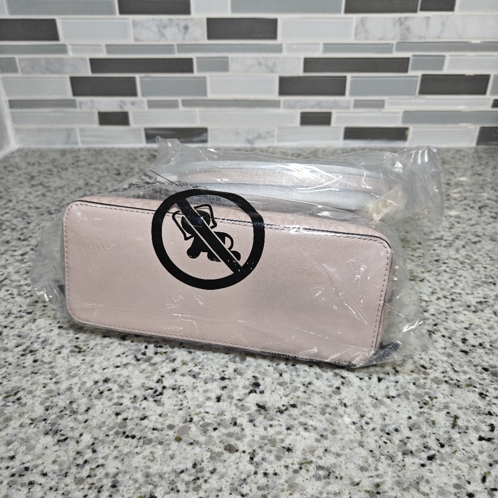 Michael Kors Jet Set Travel Medium Color-Block Signature Logo Crossbody Bag - Picture 8 of 10